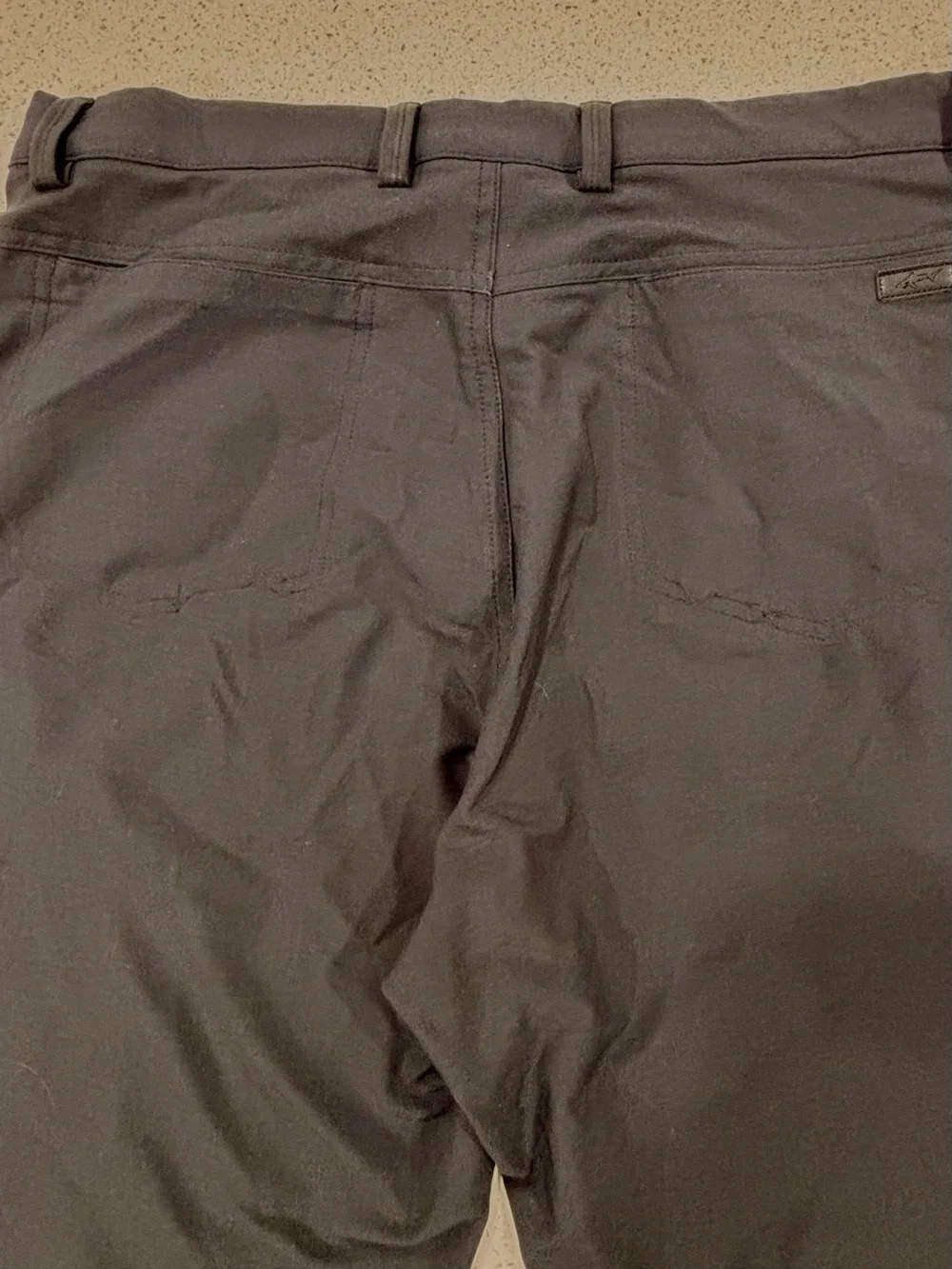 Greg Norman Men's Black Stretch 5-Pocket Straight-Leg Tech Pants 34X34